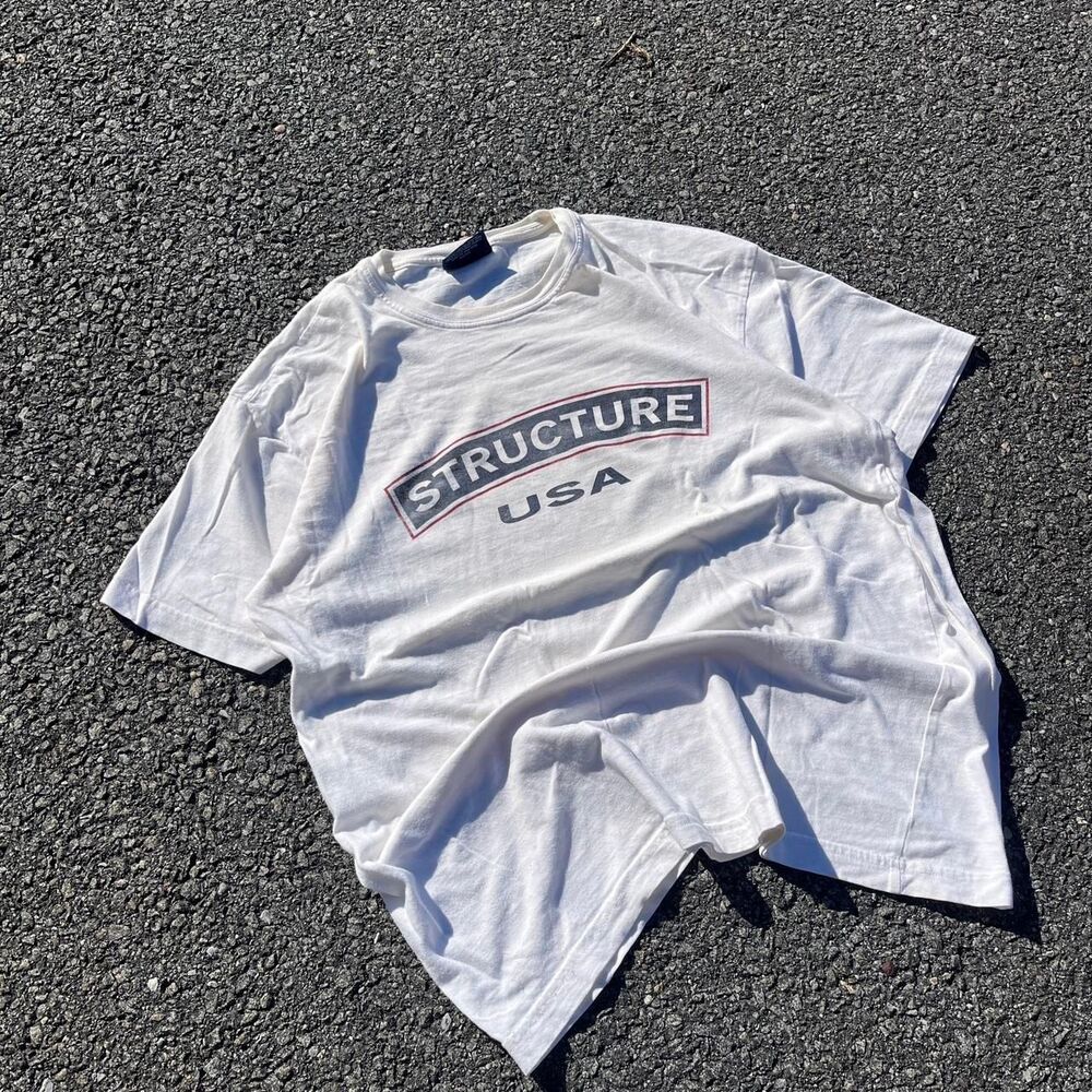 Vintage Structure streetwear y2k graphic tee shirt